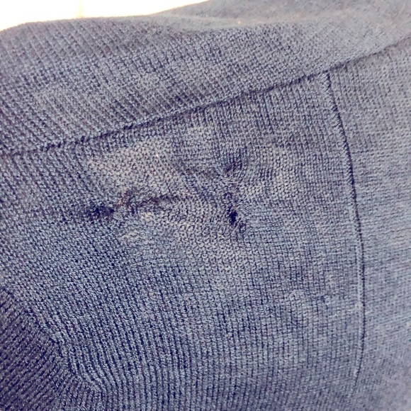 Allsaints navy blue lightweight wool blend sweater - Picture 5 of 8